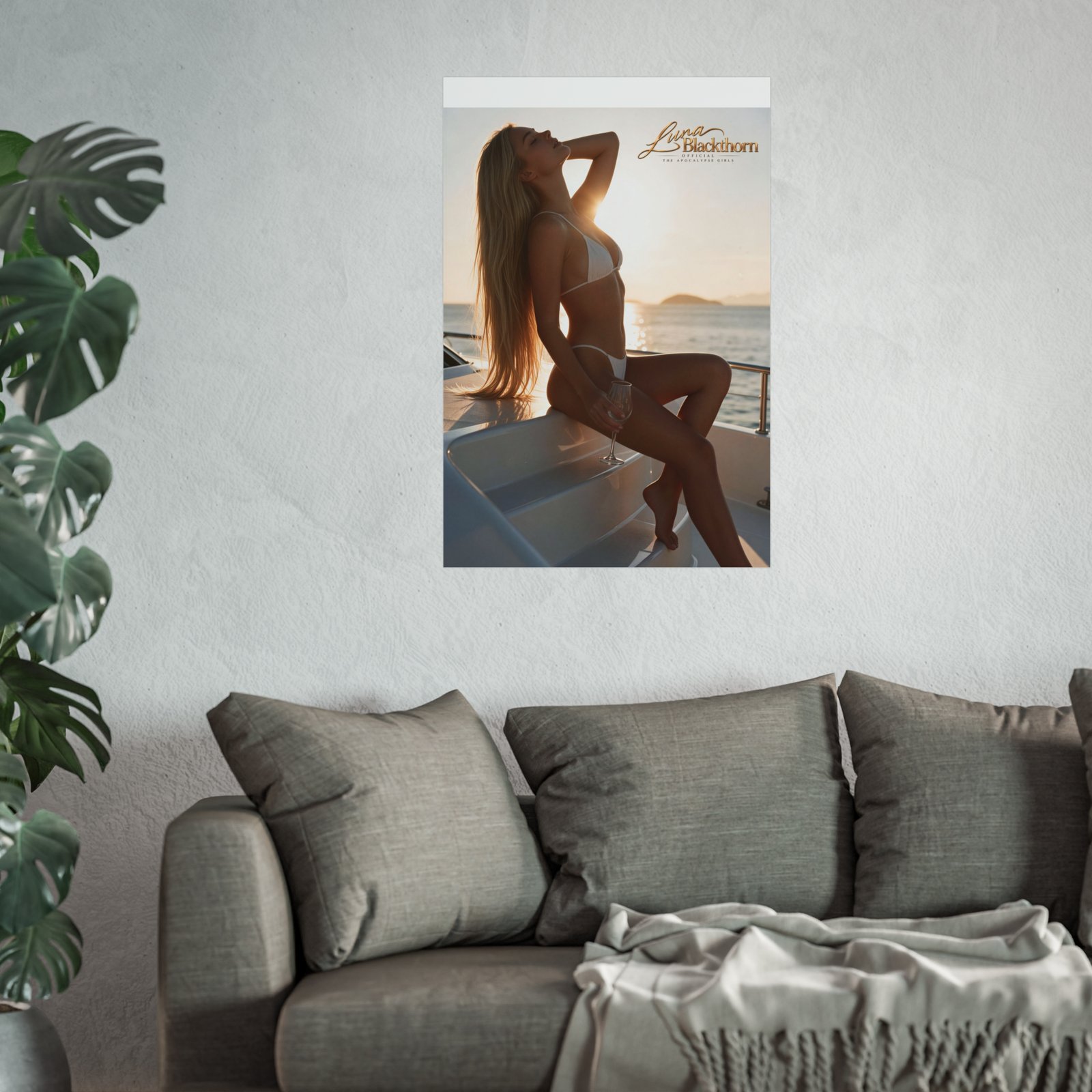 Luna Blackthorn | Sunset Yacht Fine Art Poster - Image 2