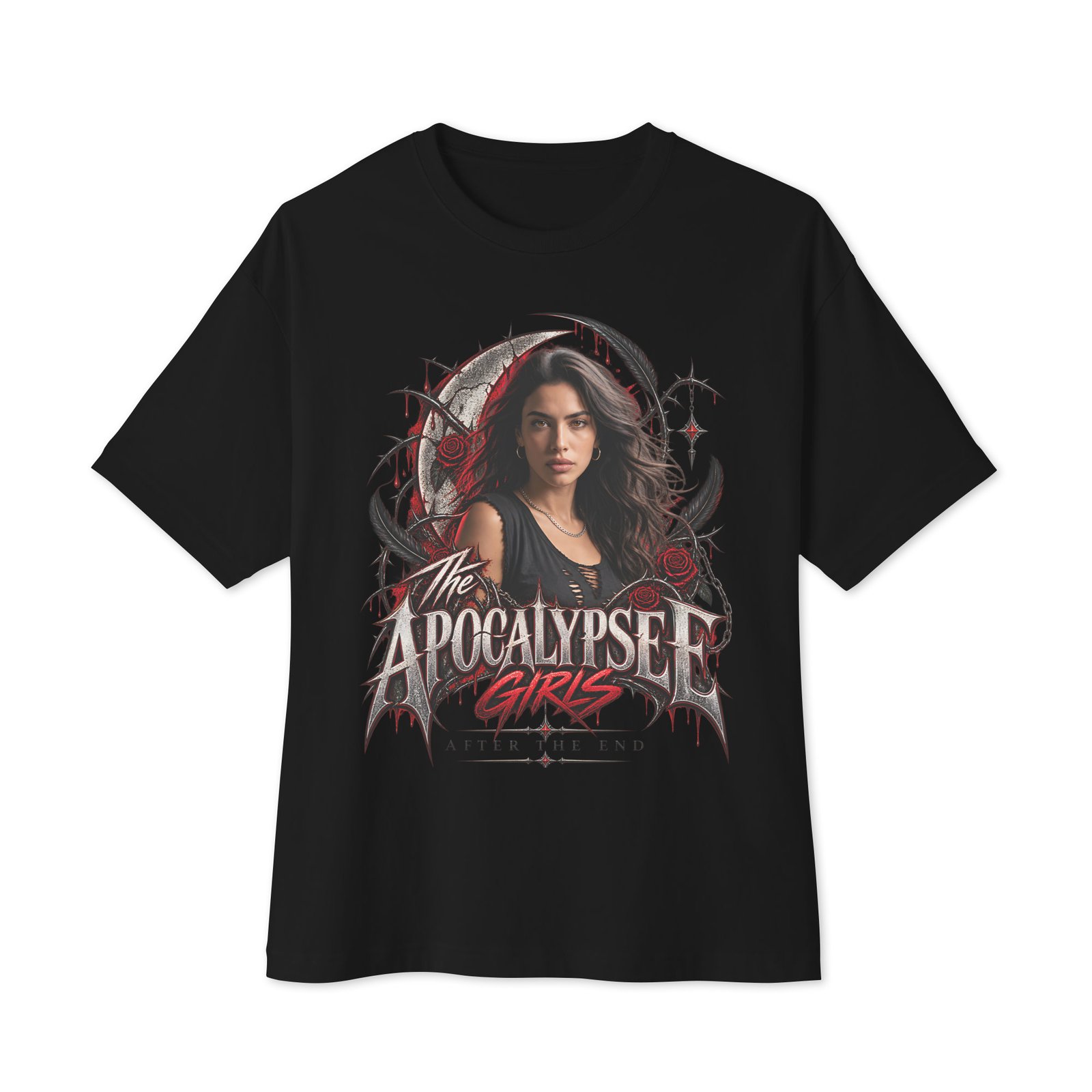 Raven After the End Oversized Tee